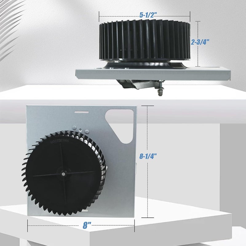 Bghdas S97015162 Motor Upgrade Assembly Compatible with Broan NuTone Bathroom Exhaust Fans with 8" x 8-1/4" Housing, for 678-G/2678F-A, 683-C, 683L-A, 770RLTK, 684-D Fans (110 CFM / 4 Sones) - Image 3